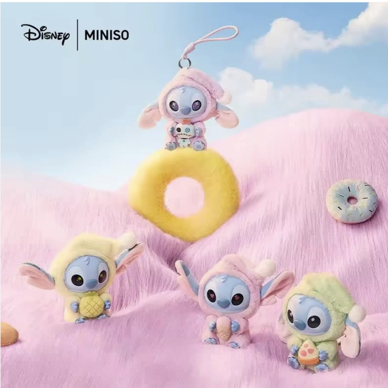 Мягкая игрушка-сюрприз брелок Лило и Стич , фигурка Stitch, Miniso — фото 1