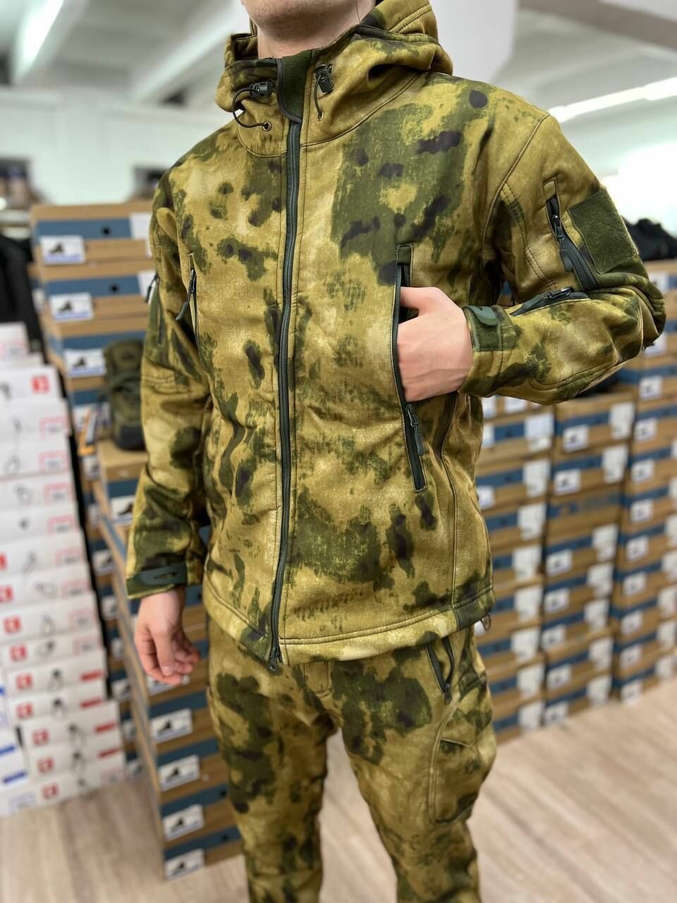 Тактический костюм softshell мох — фото 1