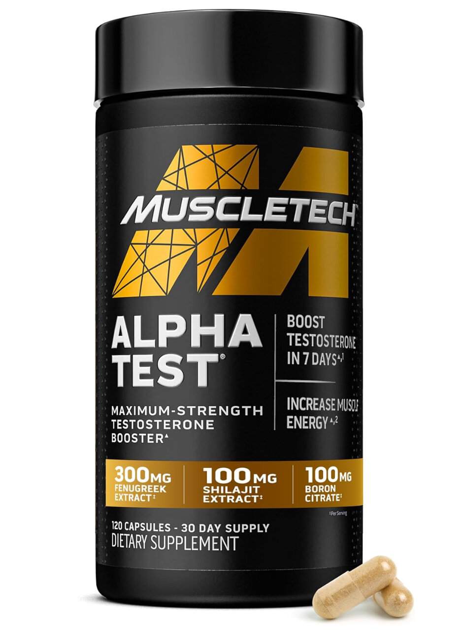 MuscleTech Test HD, Powerful Testosterone Amplifier , 120 капсул
