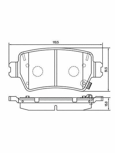 Тормозные колодки задние на JAC JS6 2021-
