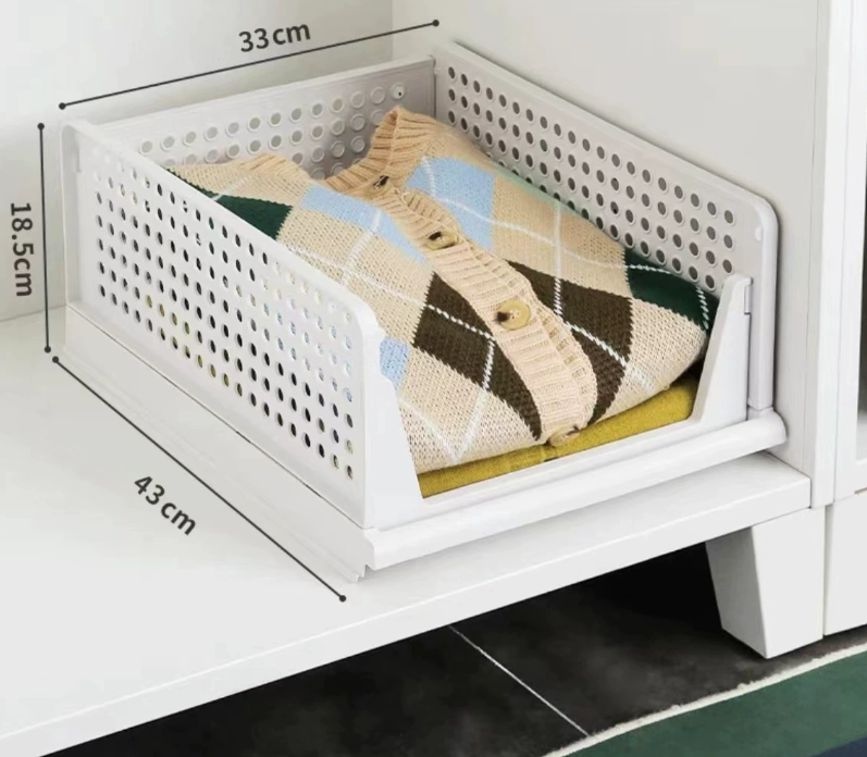 Складной ящик для хранения Ikea с выдвижными ящиками, 19 x 43 x 33 см, белый, цельный