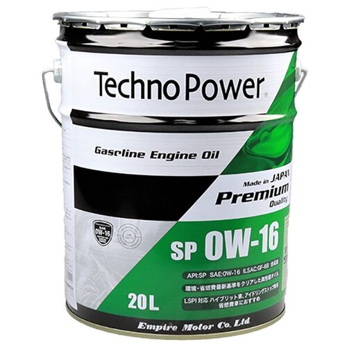 Масло моторное, синтетическое Techno Power SP 0W16 20 литров