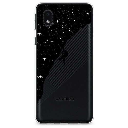 фото Силиконовый чехол "скалолаз в космосе" на samsung galaxy a01 core / самсунг галакси а01 core case place