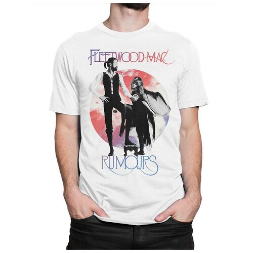 Футболка Design Heroes Fleetwood Mac Мужская Белая 2XL