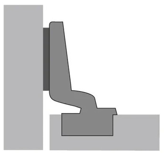 Комплект вкладных петель для фасадов 15-25мм HETTICH INTERMAT 9943 без доводчика 110 градусов - фотография № 6