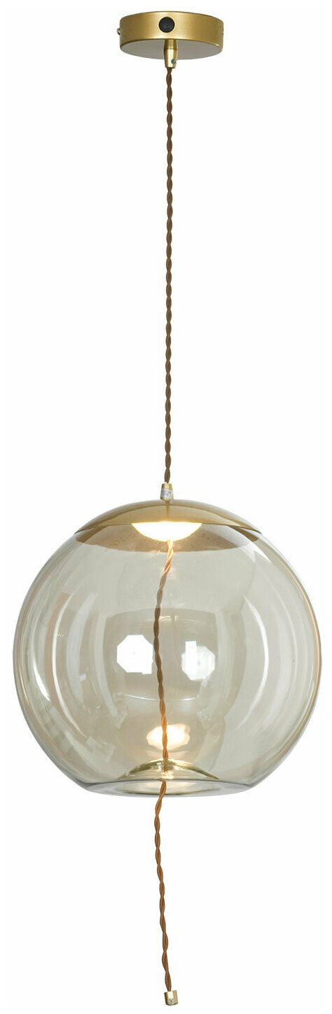 Светильник светодиодный Lussole Acquario LSP-8356, 5 Вт, кол-во ламп: 1 шт., цвет: матовое золото Hoff - фото №2