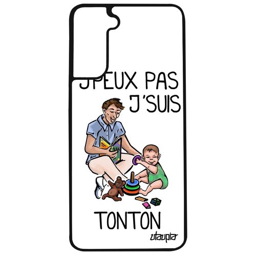 фото Защитный чехол для смартфона // galaxy s21 // "не могу - стал дядей!" надпись прикольный, utaupia, светло-зеленый