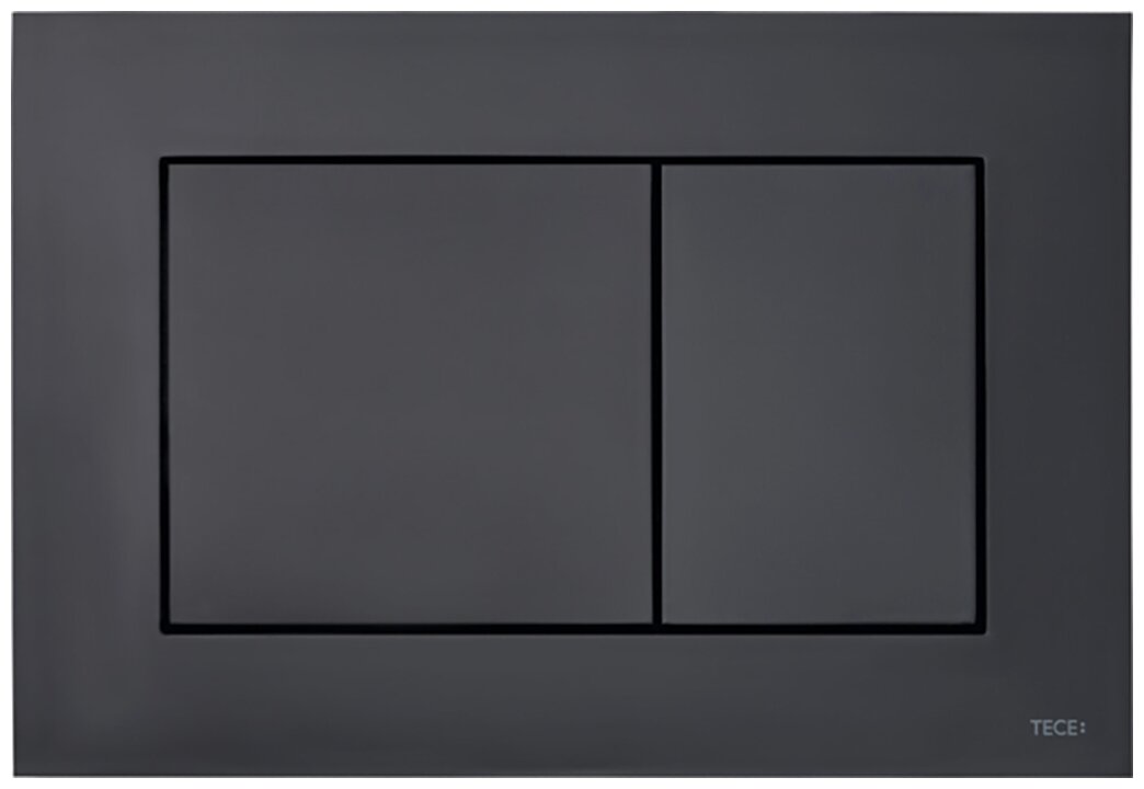 TECE 9240407 TECEnow Панель смыва для системы двойного смыва, материал пластик, цвет панели черный матовый