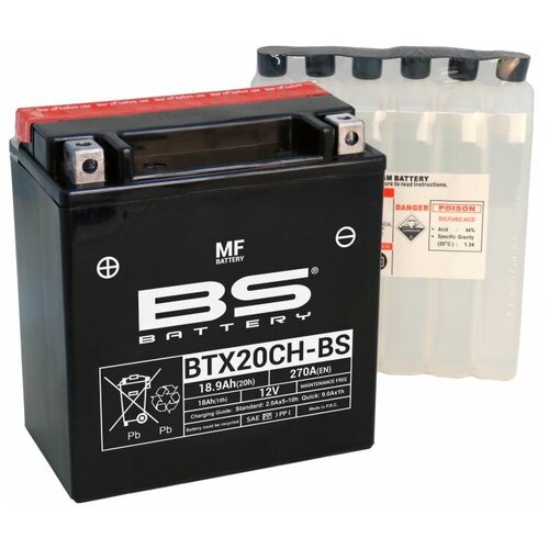 Аккумулятор мото BS-BATTERY BTX20CH-BS (YTX20CH-BS) 18Ah 150x87x161