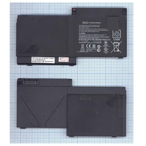 Аккумулятор для ноутбука Amperin для HP EliteBook 720 G1 (SB03XL) 11.1V 46Wh аккумуляторная батарея amperin для ноутбука emachines e525