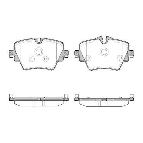 Колодки тормозные BMW 2(F45,F46,F22,F87)/X1(F48) 13- перед. REMSA 162508