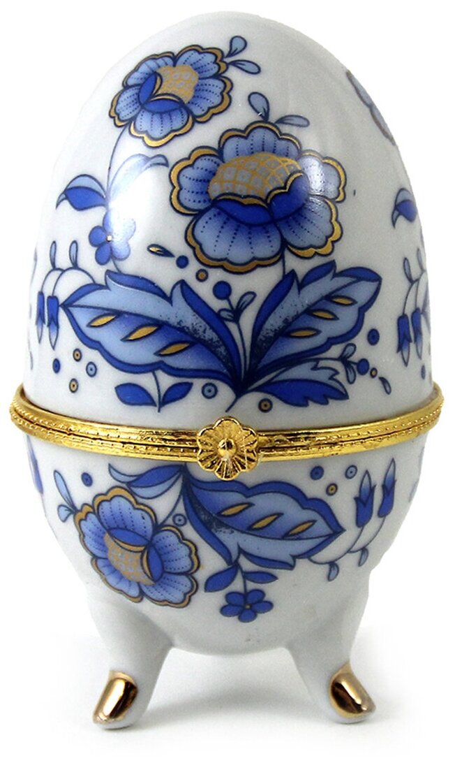 фото Шкатулка-яйцо цветы