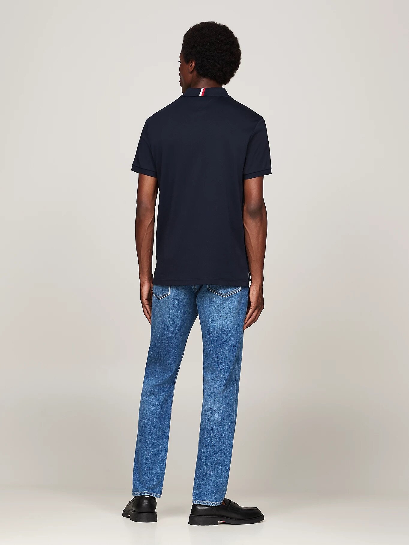 Поло TOMMY HILFIGER, размер L, темно-синий — фото 1