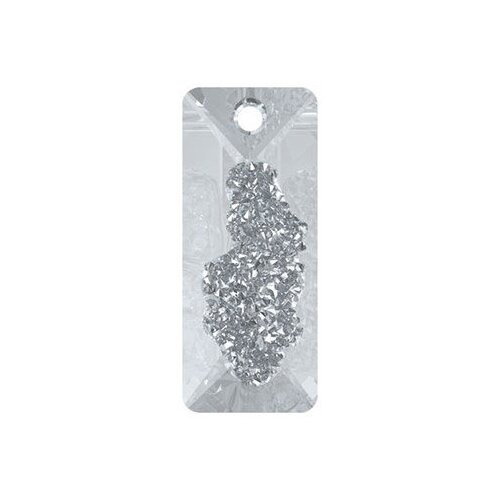 фото Подвеска swarovski crystal, 26*10 мм, кристалл, 1 шт, в пакете, белый