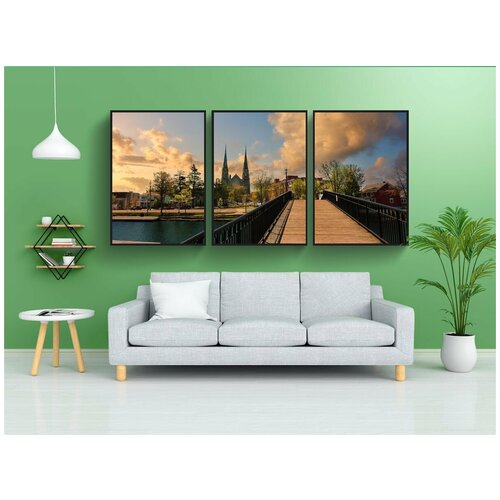 фото Набор модулных постеров для интерьера "оттава, канада, город" 60x90 см. в тубусе, без рамки lotsprints