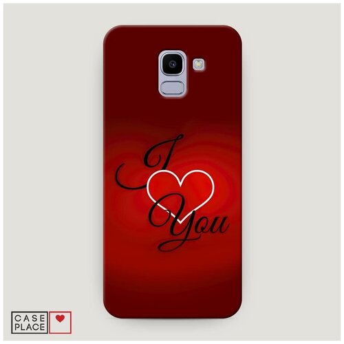 фото Чехол пластиковый samsung galaxy j6 2018 i love you 3 case place