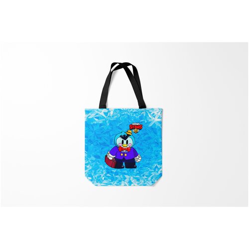 фото Сумка-шоппер / 40х40 см / геймерам / brawl stars mr.p burnettie