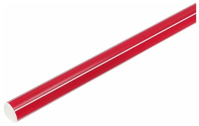 Палка гимнастическая 100 см, цвет: красный 1209313
