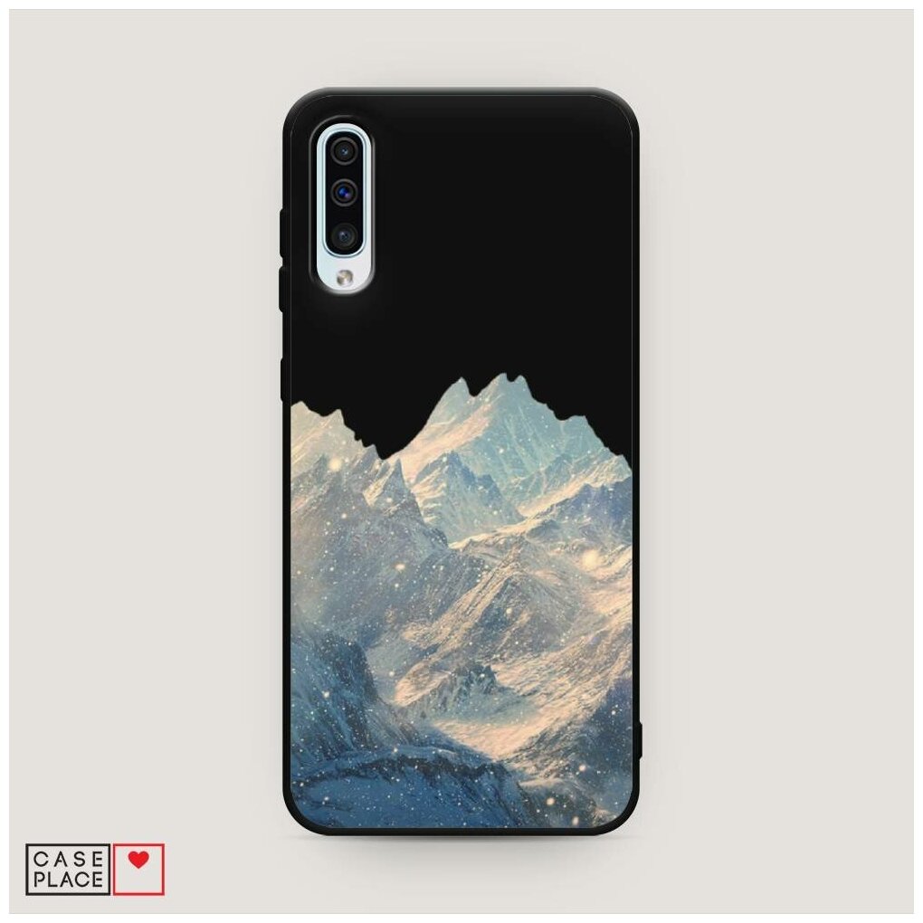 Матовый силиконовый чехол "Горы арт 2" на Samsung Galaxy A50 / Самсунг Галакси А50