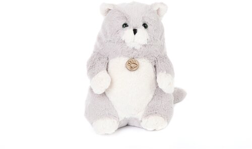 Мягкая игрушка Толстый кот 39см серый