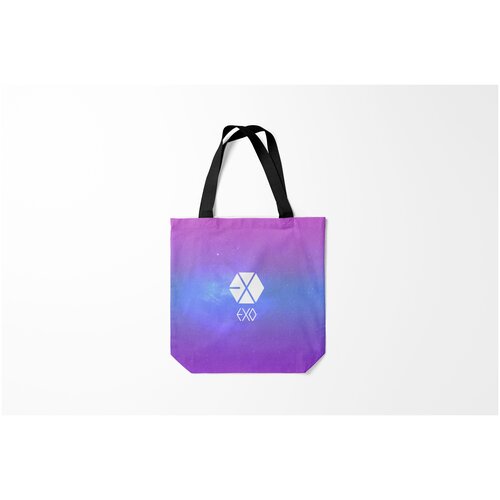 фото Сумка-шоппер / 40х40 см / k pop / exo galaxy burnettie