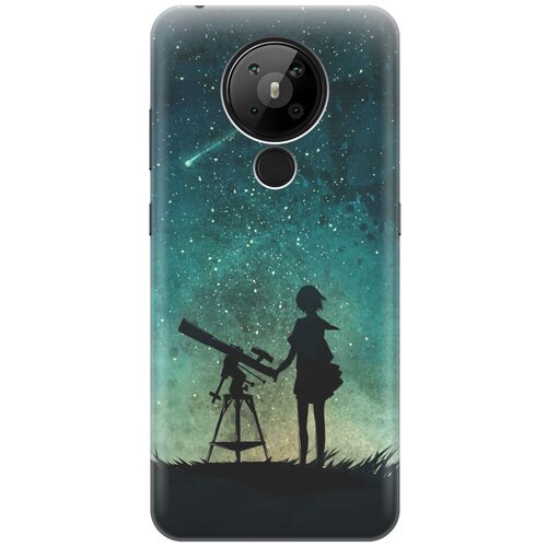 фото Ультратонкий силиконовый чехол-накладка для nokia 5.3 с принтом "загадай желание" gosso