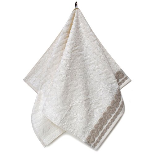 Полотенце сабрина молочное Бамбук 70%/Тенсель 30%, 70х140, Молочный