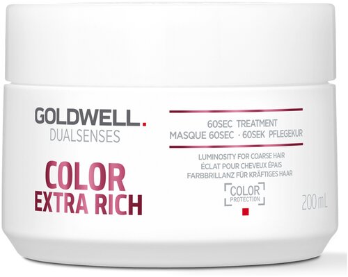 Goldwell DUALSENSES COLOR EXTRA RICH Уход за 60 секунд для блеска окрашенных волос, 200 мл, банка