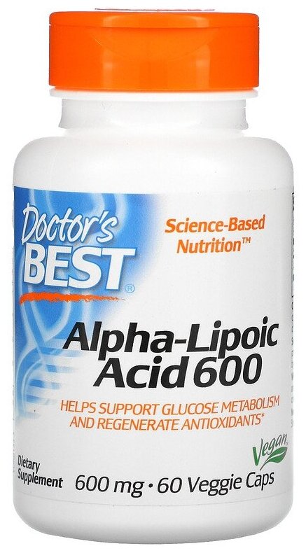 Капсулы Doctor's Best Alpha-Lipoic acid