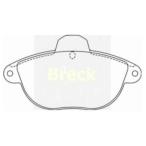 Колодки торм.пер, breck, 23146 00 501 10
