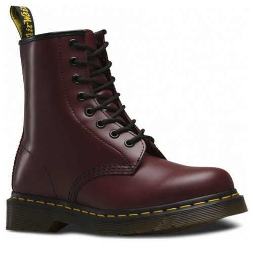 фото Ботинки dr. martens 1460 smooth standard 11822600 кожаные высокие классика бордовые (36)