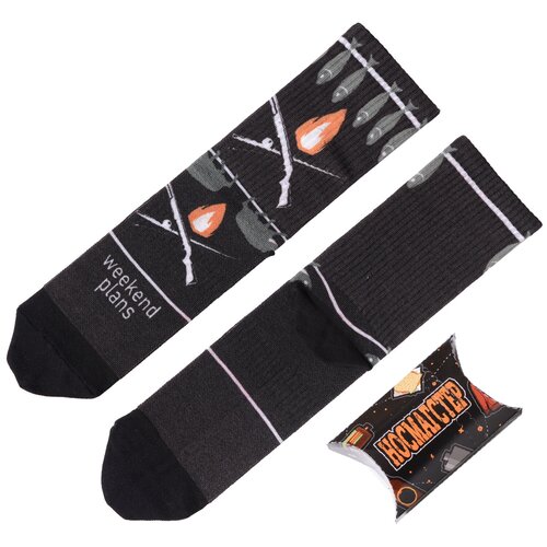 фото Мужские носки в подарочной упаковке носмагстер с принтом "weekend plans", размер 40-44 nosmag