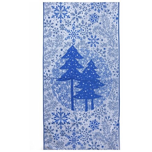 Полотенце махровое 67х150см, 6с102.411ж1, Речицкий текстиль, Зимняя сказка