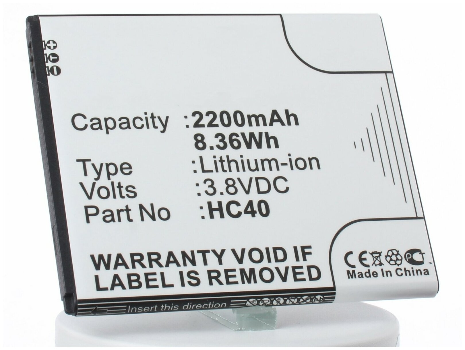 Аккумулятор iBatt iB-B1-M2311 2200mAh для Motorola HC40