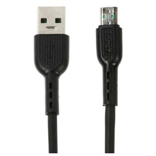 Кабель Hoco X33, microUSB - USB, 4 А, 1 м, черный кабель hoco x33 surge usb microusb 1 м 1 шт черный