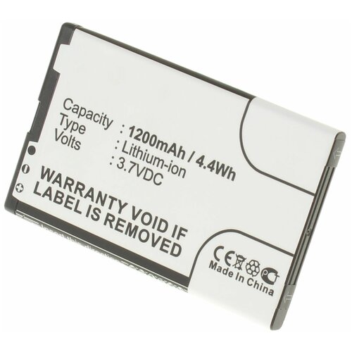 Аккумулятор iBatt iB-U4-M311 1200mAh для Nokia Asha 305, C5-03, Asha 308, 8800 Sapphire Arte, 8800 Carbon Arte, Asha 309, C5-06,