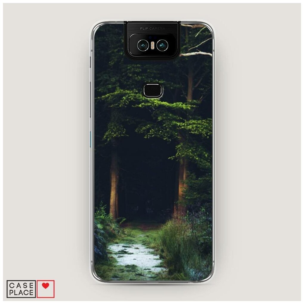 Силиконовый чехол "Лес 2" на Asus Zenfone 6 ZS630KL / Асус Зенфон 6 ZS630KL