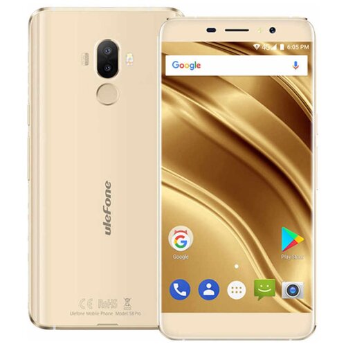 Смартфон Ulefone S8 Pro, 2 micro SIM, золотистый