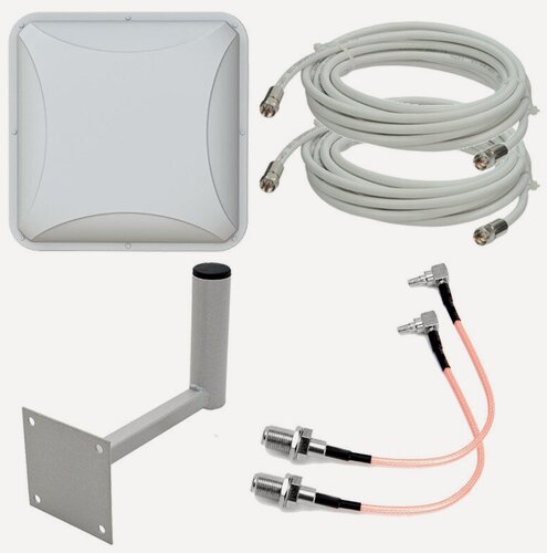 Изображение товара Антенна Antex Petra BB MIMO 22 15f 1700-2700мГц с кабелем и переходниками CRC-9