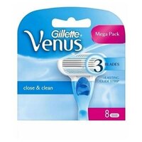 Сменные кассеты Gillette Venus Close & Clean женские (8шт)