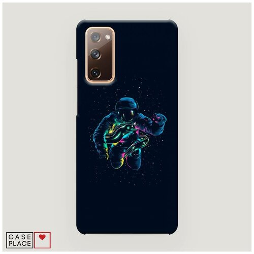 фото Чехол пластиковый samsung galaxy s20 fe космонафт в полете case place