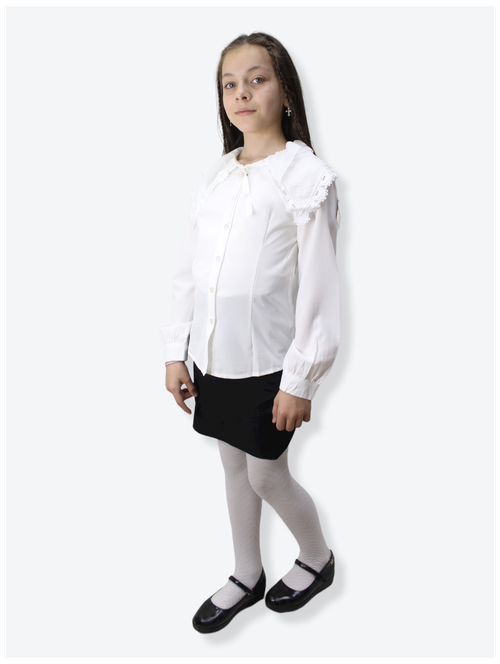 Школьная блуза Deniz, размер 146, белый