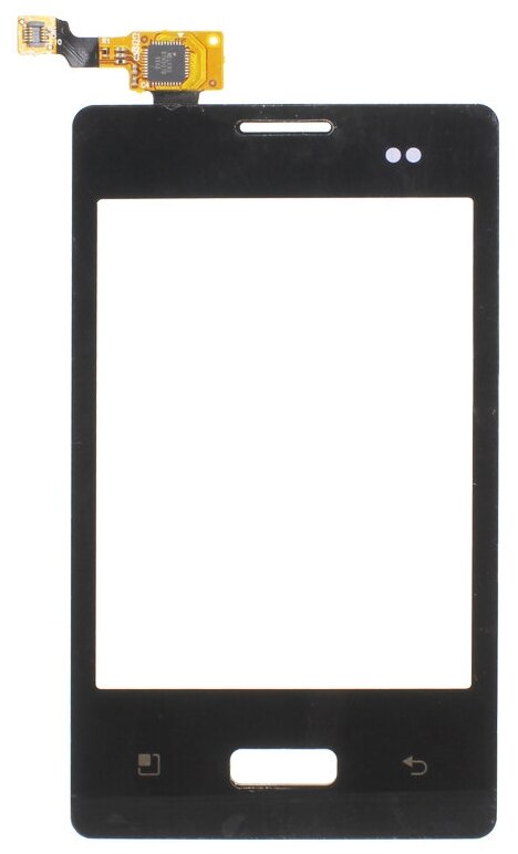 Тачскрин (сенсор) для LG E400 Optimus L3 (черный)