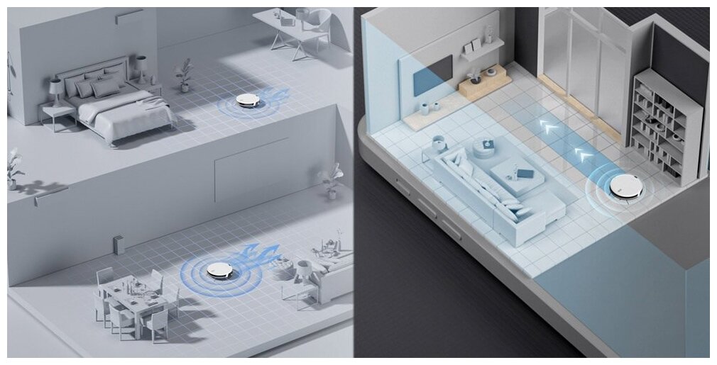 Робот-пылесос Lydsto G2 Inertial Navigation Sweep and Mop Robot EU белый