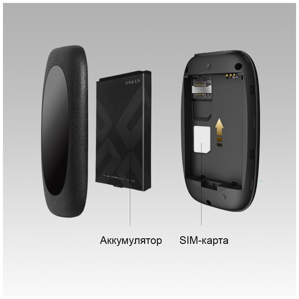 Wi-Fi роутер TP-LINK M7000, черный - фотография № 8
