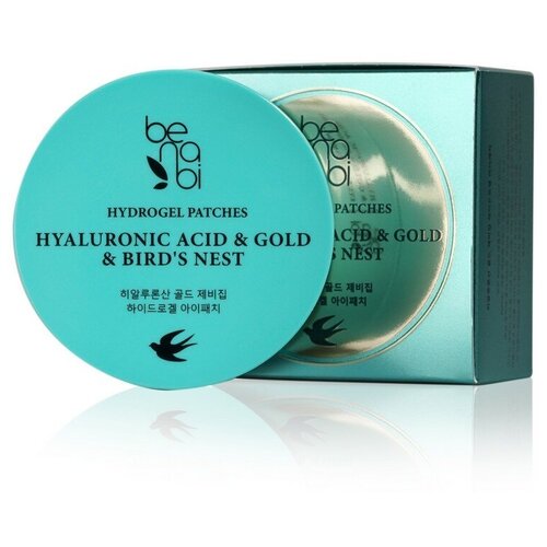 Патчи для век Benabi с золотом , гиалуроновой кислотой и гнездом ласточки 60шт