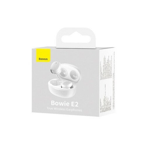 Мобильная Bluetooth-гарнитура Baseus Bowie E2 BT5240mAh 300mAh5ч NGTW090002 белая 299000₽