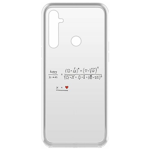 Чехол-накладка Krutoff Clear Case Праздничная формула для Realme 6i чехол накладка krutoff clear case лиса для realme c20