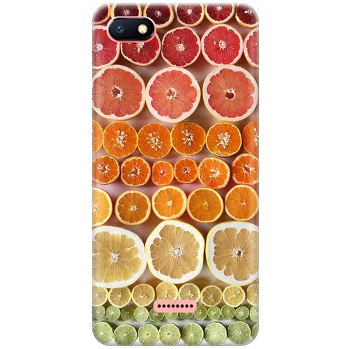 фото Re:pa накладка transparent для xiaomi redmi 6a с принтом "фрукты"