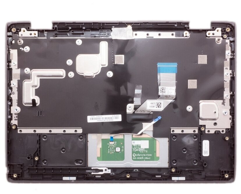 Клавиатура для ноутбука Lenovo Chromebook 300e Gen 2 Русская черная с черным топкейсом